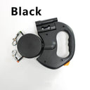 Auto Retractable Double-Ended Leash with LED Flashlight