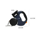 Auto Retractable Double-Ended Leash with LED Flashlight